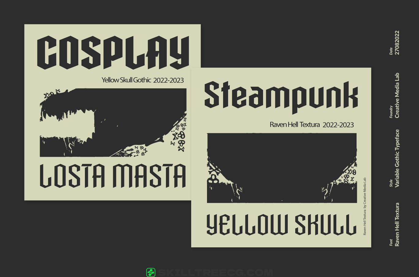 无衬线黑体服装标签包装品牌任何哥特式主题项目-308234