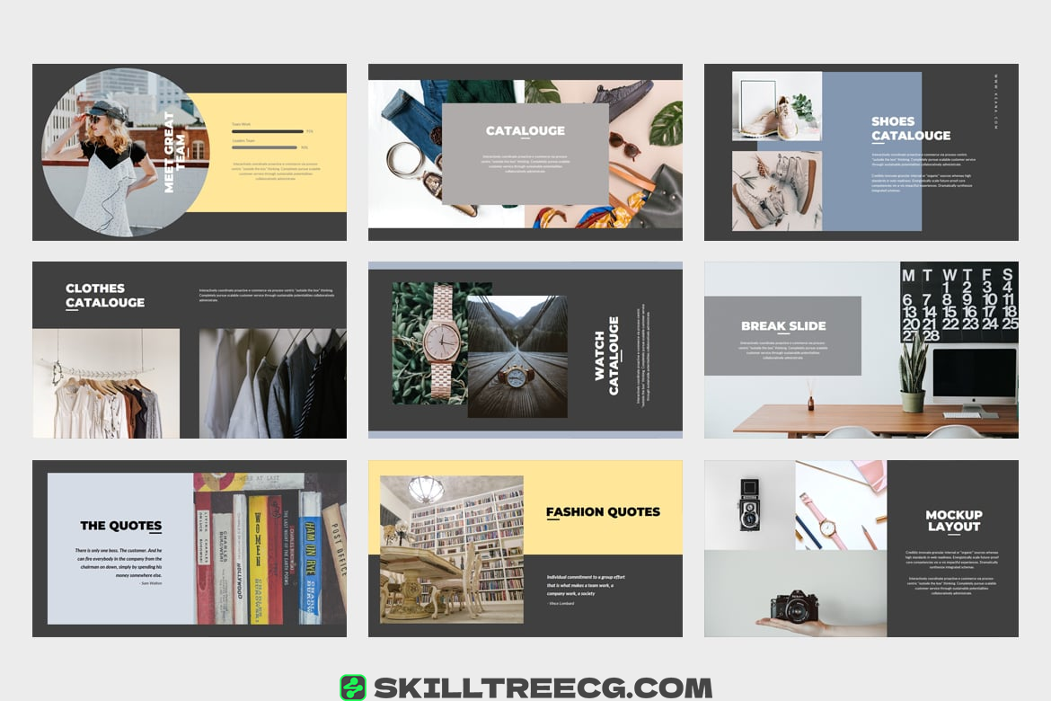 PPT模板Punkl演示模板节省时间提供了良好的视觉设计-837676