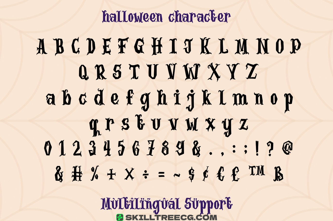 无衬线黑体万圣节海报丝网印刷-596822