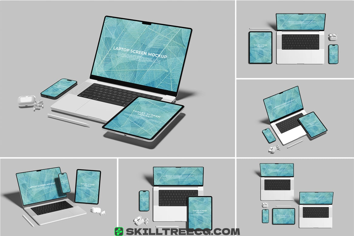 设备样机数字模型俯视图设计应用程序现实推广网站笔记本-354918-技能树 设备样机数字模型俯视图设计应用程序现实推广网站笔记本-354918-技能树