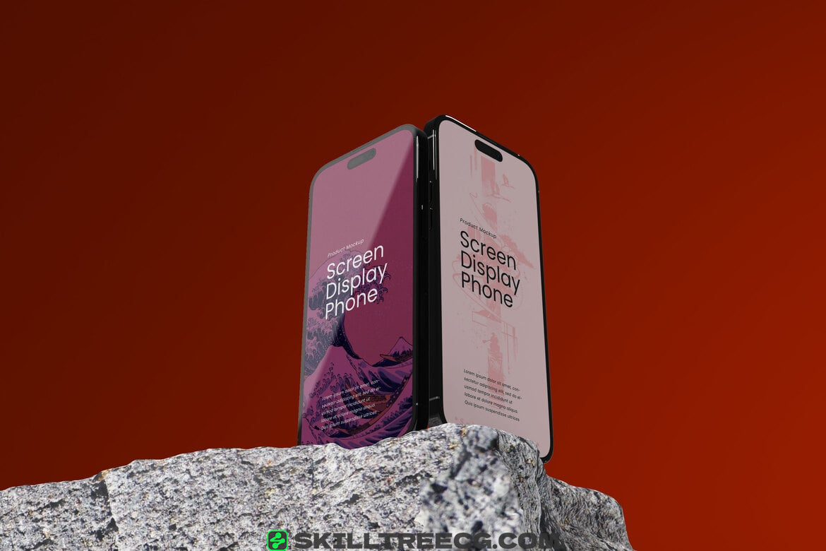 设备样机手机iphone 16促销社交媒体手机模型电话模型ui-924413