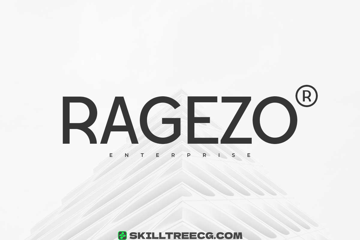 无衬线黑体现代企业优雅独特优雅的外观徽标品牌杂志-196343