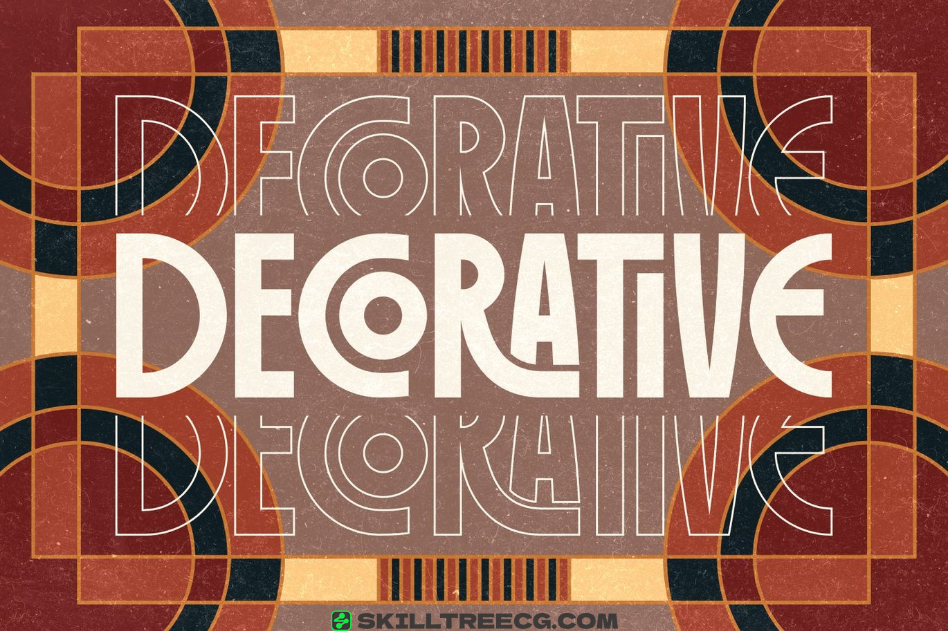 无衬线黑体装饰艺术字体连字新艺术皇家连字展示现代艺术-607802