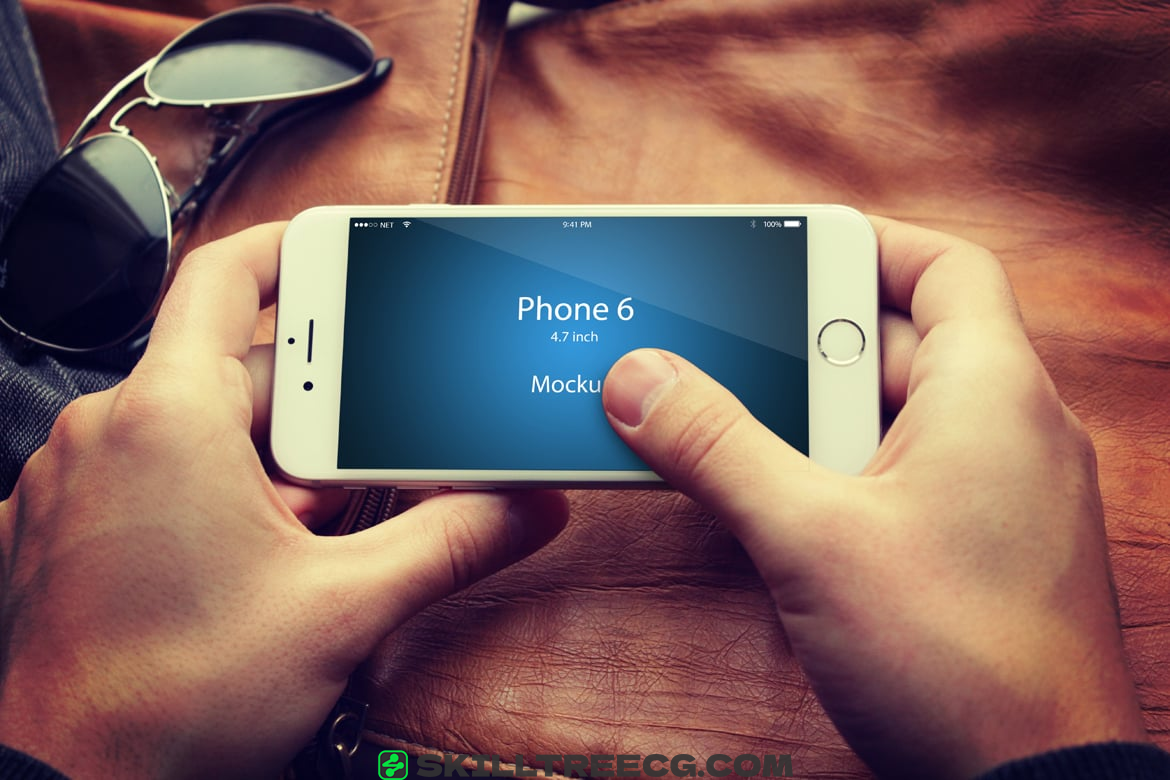 设备样机iphone手机屏幕iphone模拟通话手机应用程序模型-714765