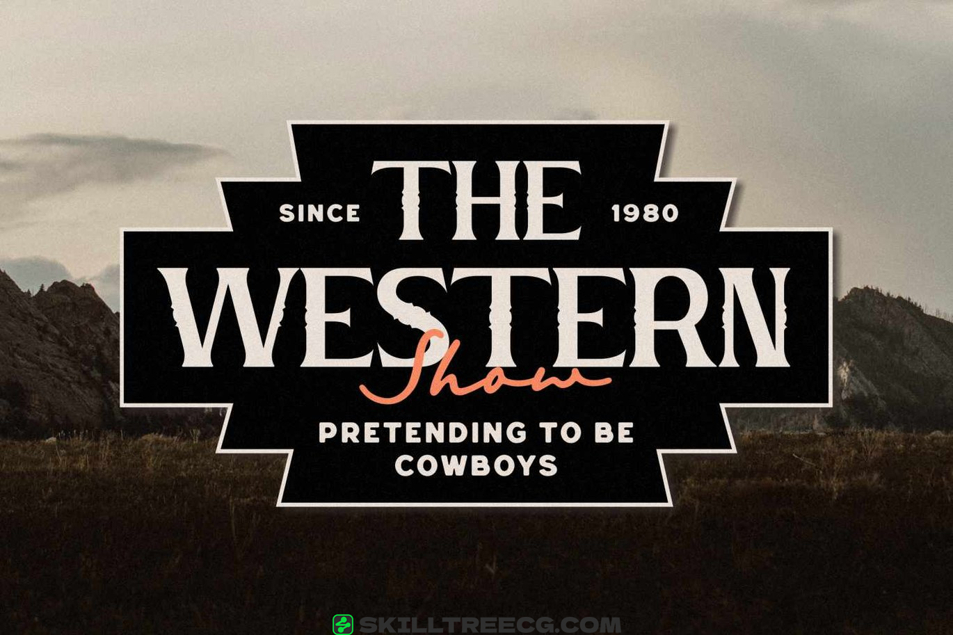 有衬线宋体复古衬线显示器徽标设计标签衣服西方风格的东西-565150-技能树 有衬线宋体复古衬线显示器徽标设计标签衣服西方风格的东西-565150-技能树