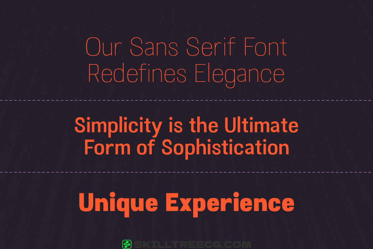 无衬线黑体从超轻到黑色极简主义多功能极简主义多功能-412208