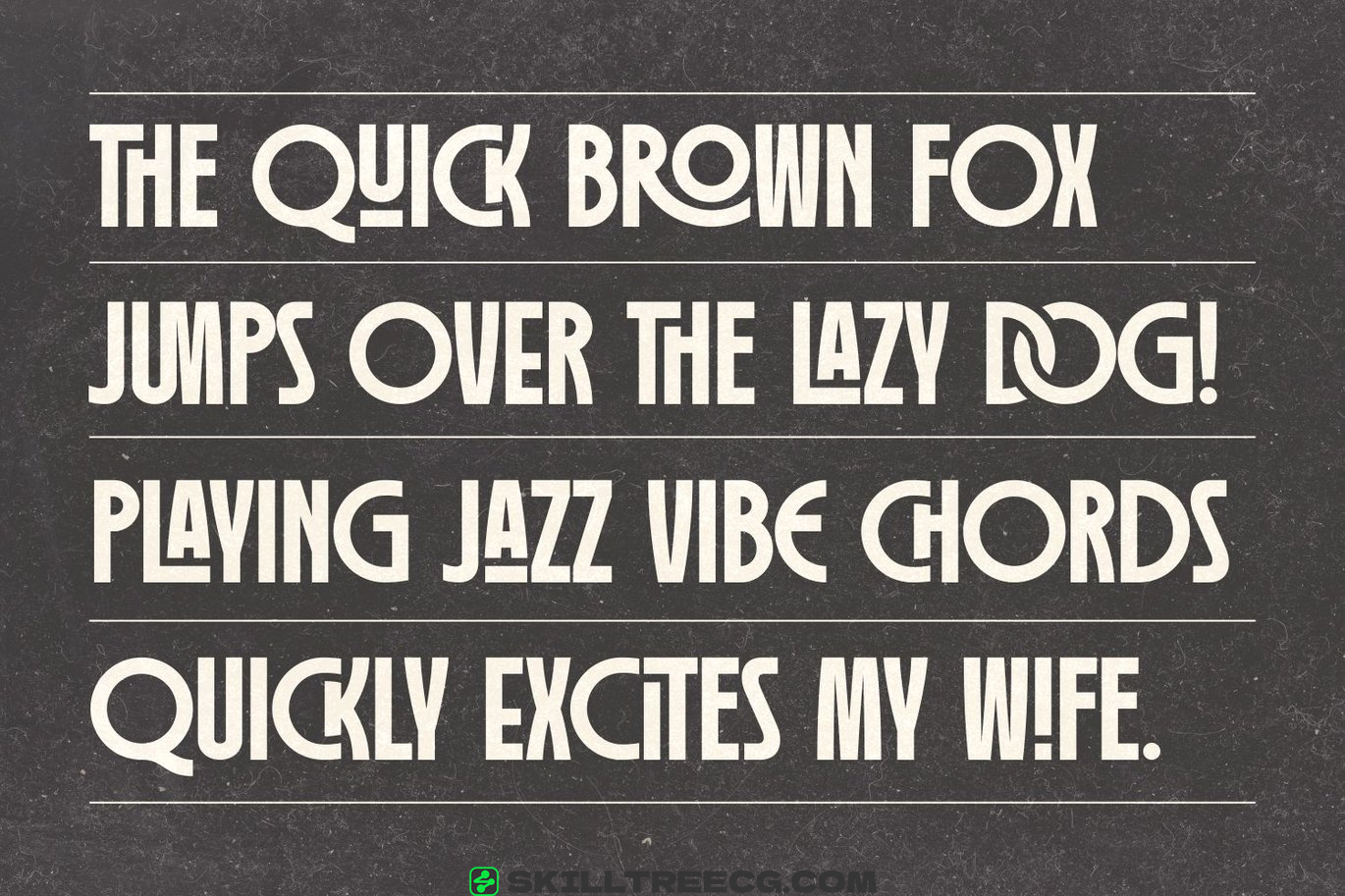 无衬线黑体装饰艺术字体连字新艺术皇家连字展示现代艺术-607802