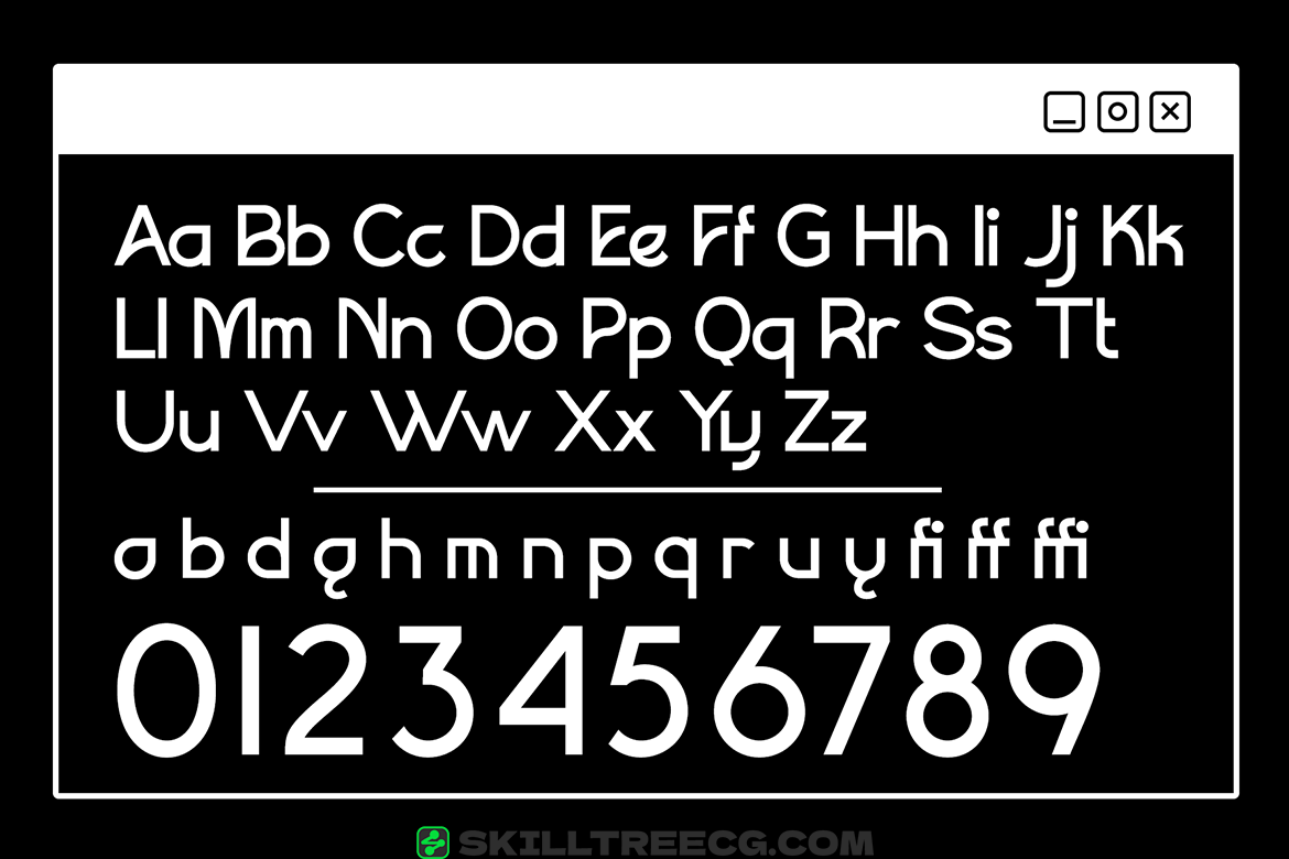 无衬线黑体现代形状为基础曲线平滑角度锐利视觉冲击力强-101949-技能树 无衬线黑体现代形状为基础曲线平滑角度锐利视觉冲击力强-101949-技能树