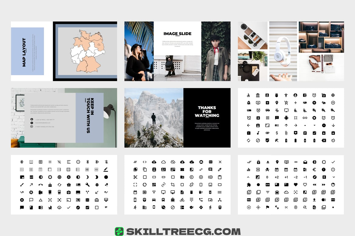 PPT模板Punkl演示模板节省时间提供了良好的视觉设计-837676