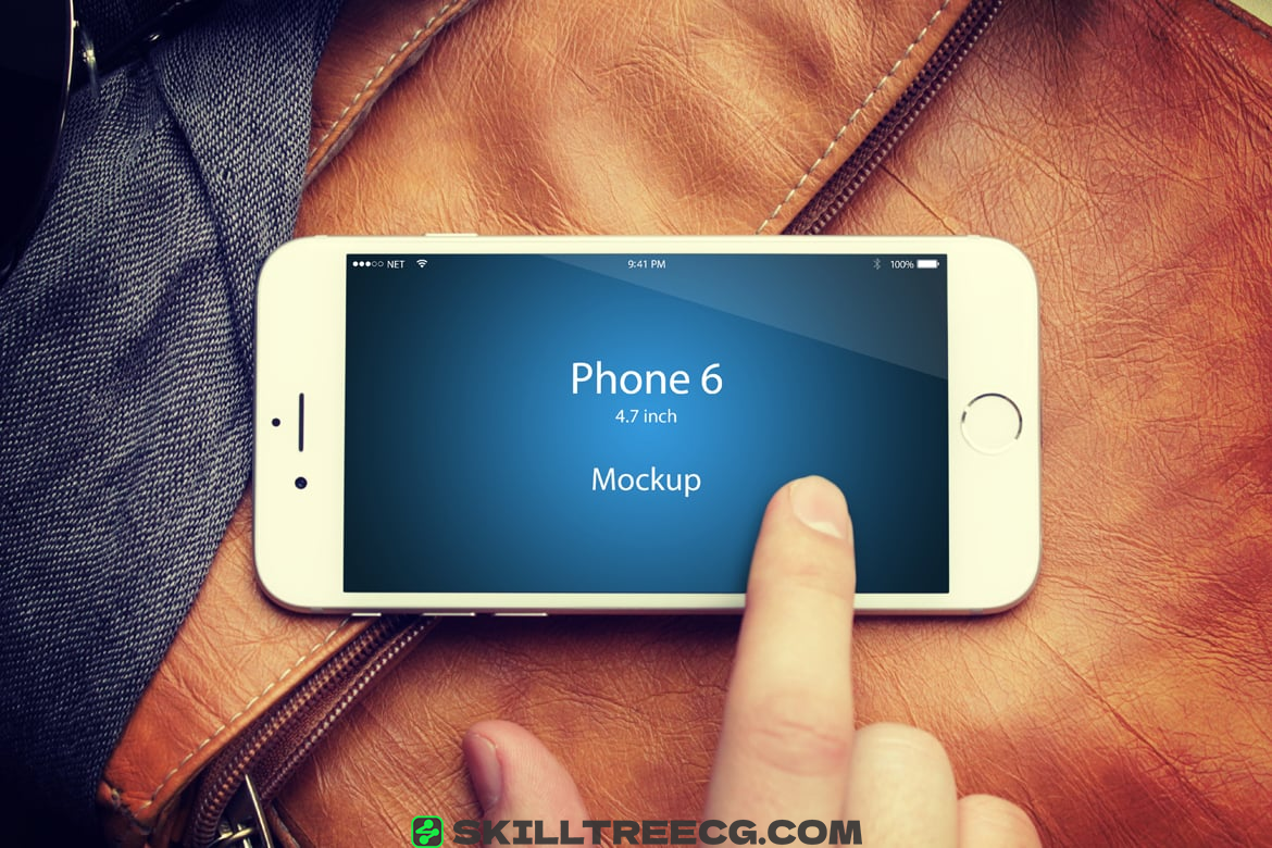 设备样机iphone手机屏幕iphone模拟通话手机应用程序模型-714765