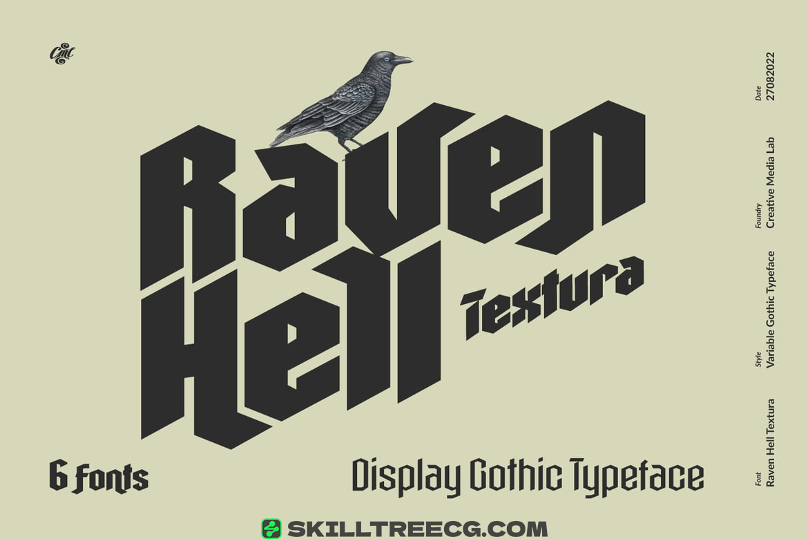 无衬线黑体服装标签包装品牌任何哥特式主题项目-308234