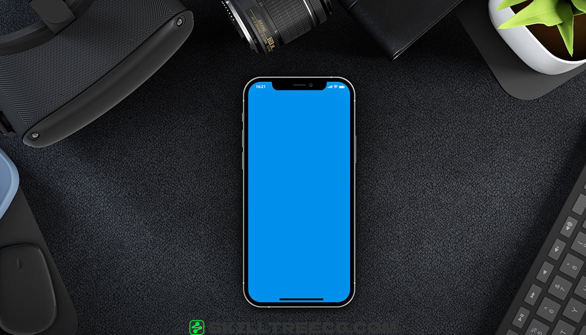 设备样机应用程序桌面显示器12分层皮革最大值psd物体-344785