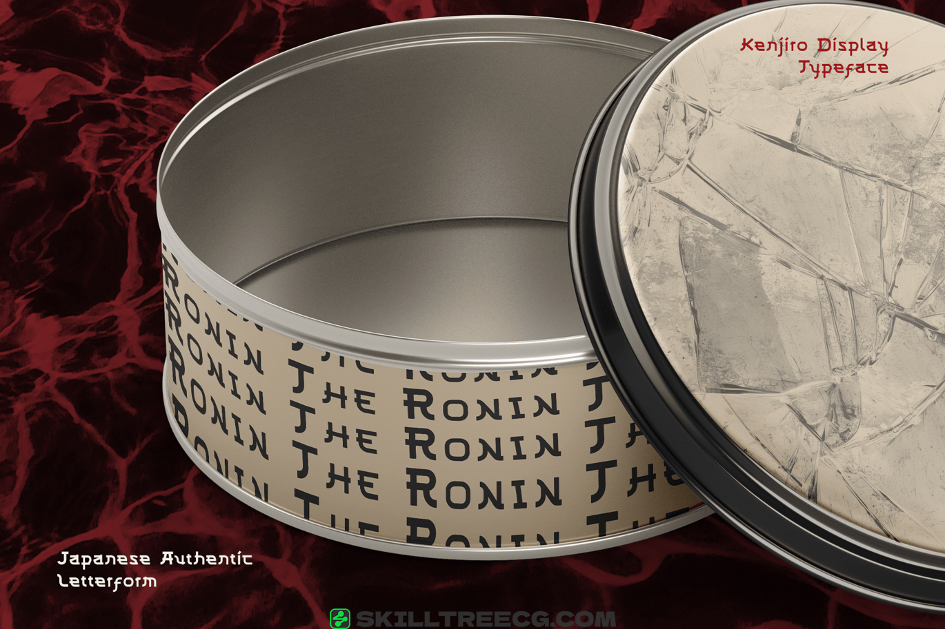 无衬线黑体风格化的笔触运动感品牌徽标包装邀请-111347