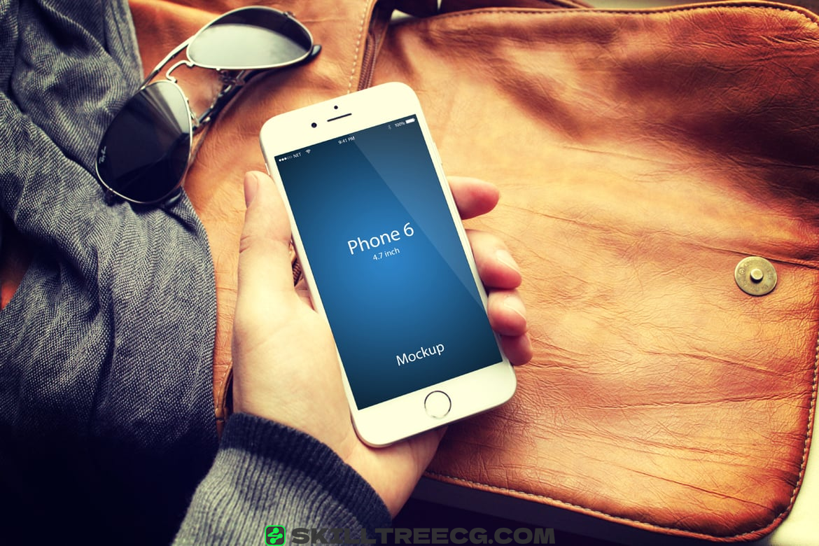 设备样机iphone手机屏幕iphone模拟通话手机应用程序模型-714765