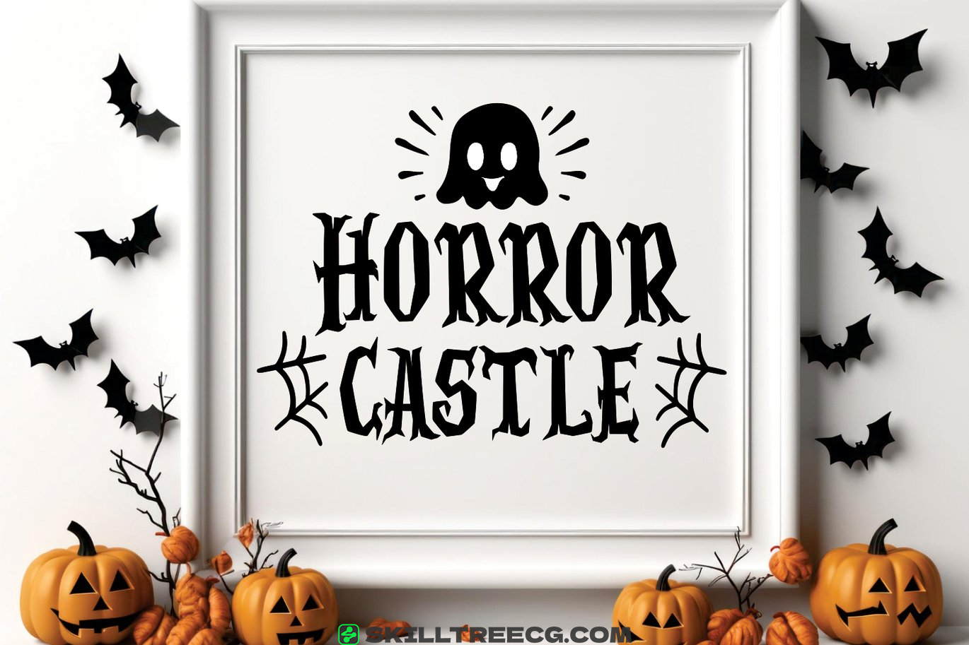 无衬线黑体万圣节海报丝网印刷-596822