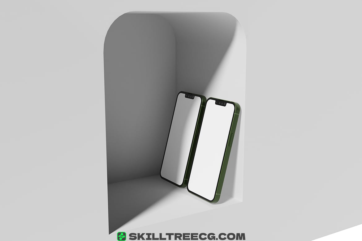 设备样机3D显示中专业移动屏幕设备模型手机模型设备模型-918131