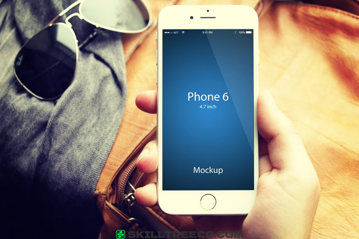 设备样机iphone手机屏幕iphone模拟通话手机应用程序模型-714765