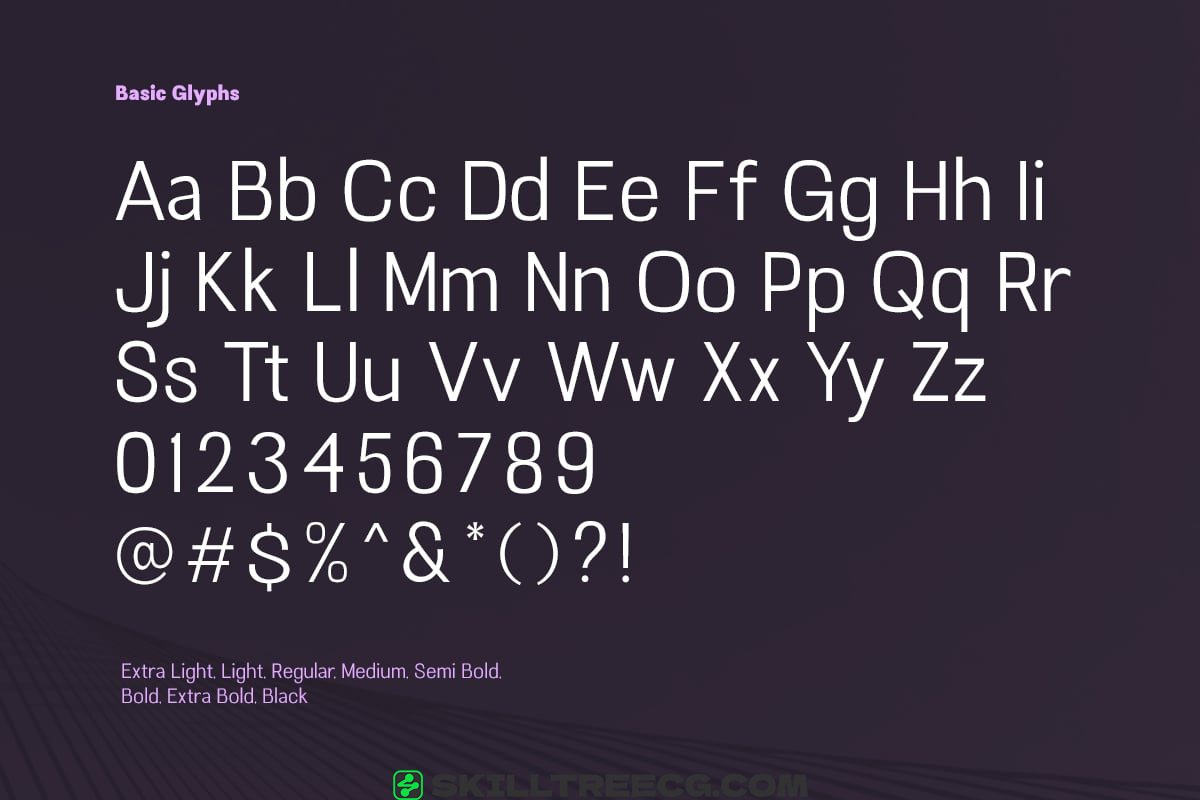 无衬线黑体从超轻到黑色极简主义多功能极简主义多功能-412208