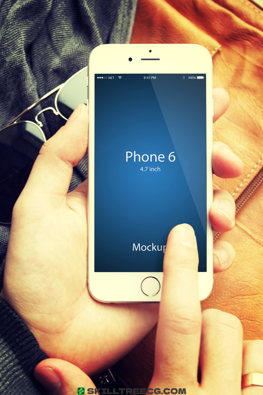 设备样机iphone手机屏幕iphone模拟通话手机应用程序模型-714765