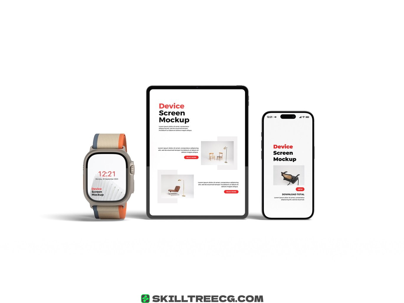 设备样机iphoneipad手机平板电脑专业版模板屏幕显示器手表-956401